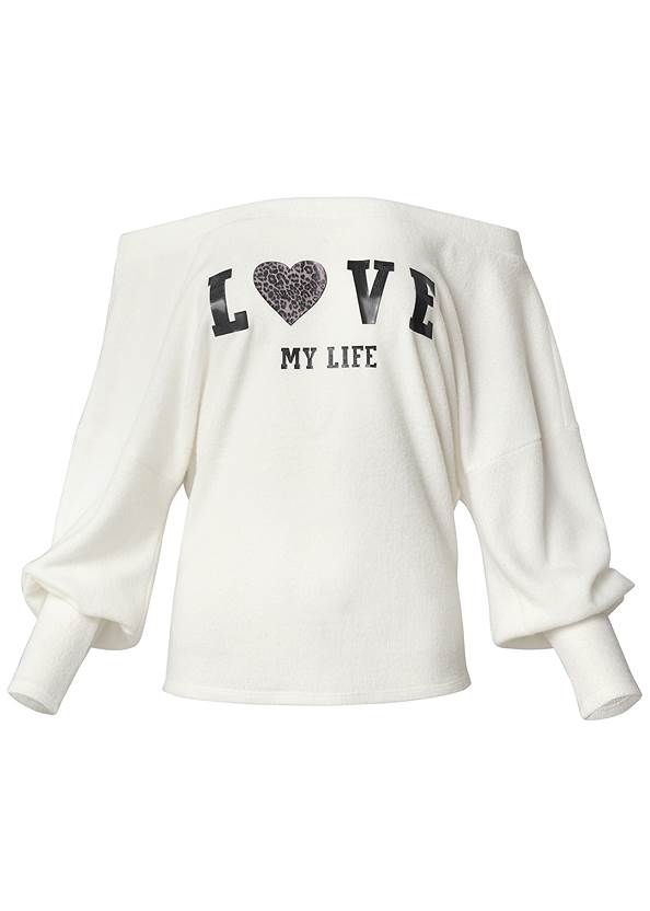 Ghost with background  view Cozy Love My Life Top