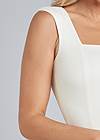 Detail front view Square Neck Sleeveless Top