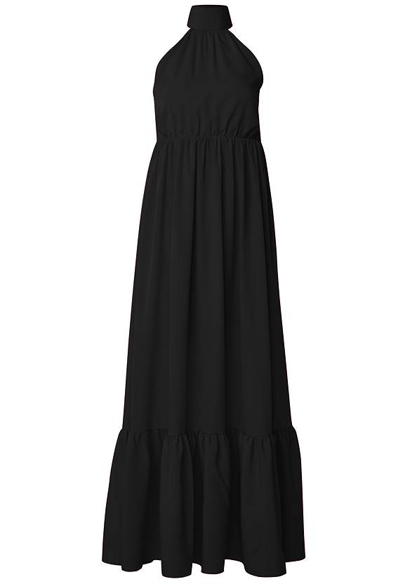 Ghost with background  view High Neck Maxi Dress