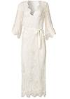 Alternate View Sheer Lace Maxi Robe
