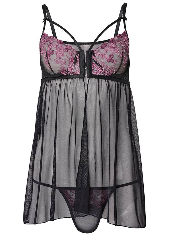 Ghost with background  view Strappy Flyaway Babydoll