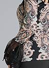 Detail back view Paisley Lace Sleeve Top