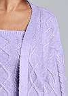 Detail front view Cable Knit Cardigan Set