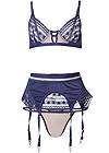 Ghost with background  view Geo Lace Lingerie Set