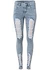 Ghost with background  view Sequin Mesh Detail Jeans