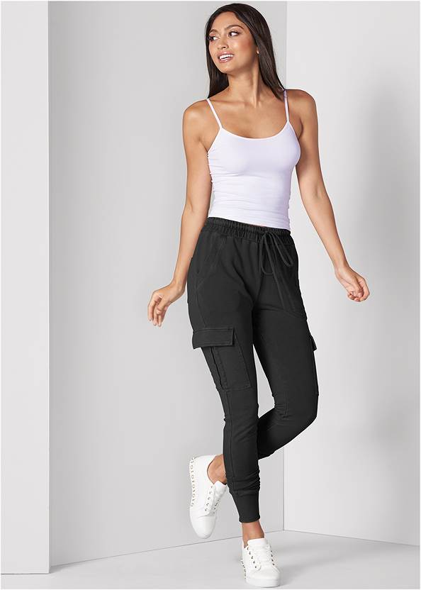 Cargo Lounge Joggers,Basic Cami Two Pack