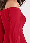 Detail back view Ruched Off-The-Shoulder Top