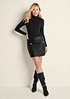 Alternate View Quilted Skirt Mini Dress