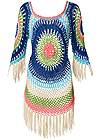 Ghost with background  view Crochet Detail Cover-Up