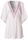 Ghost with background  view Embroidered Tunic Cover-Up