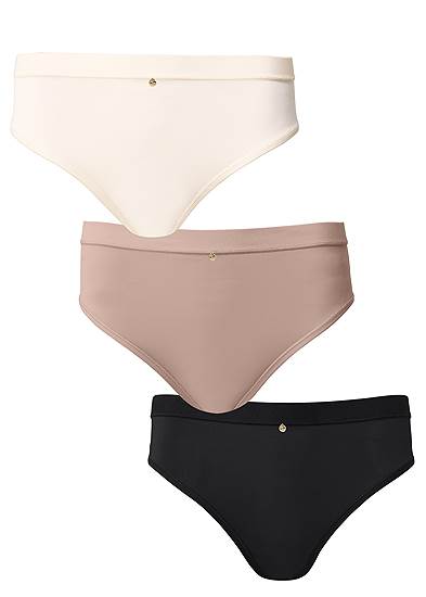 Plus Size Pearl By Venus® Retro High Leg Panty 3 Pack, Any 2 For $30
