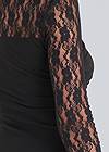 Detail back view Lace Sleeve Surplice Top