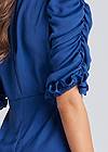 Detail back view Satin Puff Sleeve Blouse