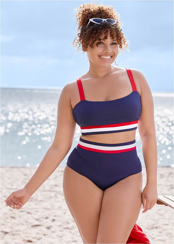 The Envy High-Waist Bottom,Twist Front Halter Top,Lovely Lift Wrap Bikini Top,Marilyn Underwire Push-Up Halter Top,Smoothing V-Back Tankini Top,Zip-Front Hooded Cover-Up