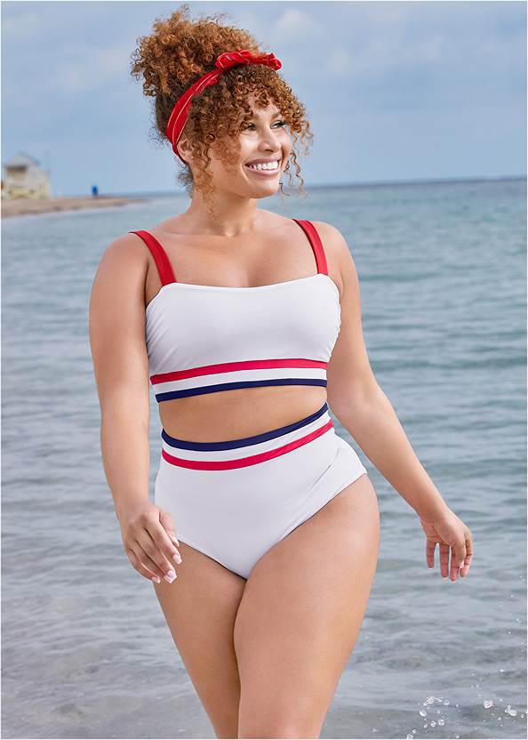 The Envy High-Waist Bottom,The Envy Top,Twist Front Halter Top,Lovely Lift Wrap Bikini Top,Marilyn Underwire Push-Up Halter Top,Smoothing V-Back Tankini Top,Zip-Front Hooded Cover-Up