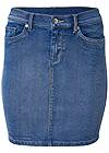 Alternate View Color Mini Jean Skirt