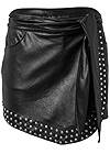 Ghost with background  view Faux-Leather Skort
