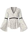 Alternate View Lace Bell Sleeve Top