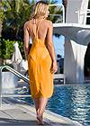 Back View Lurex Cover-Up Dress