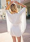 Full back view Embroidered Tunic Cover-Up