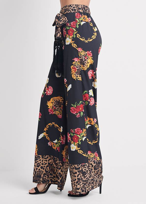 Alternate View Floral And Leopard Pants