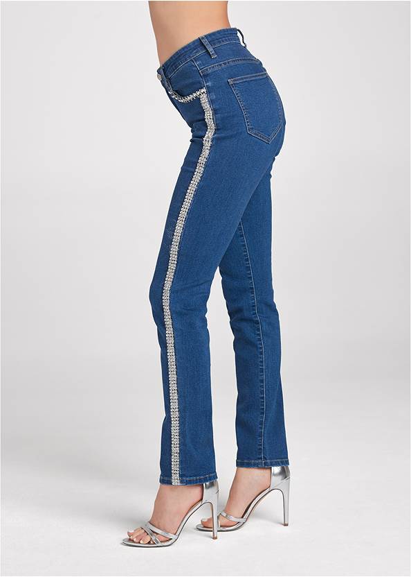Alternate View Rhinestone Embellished Jeans