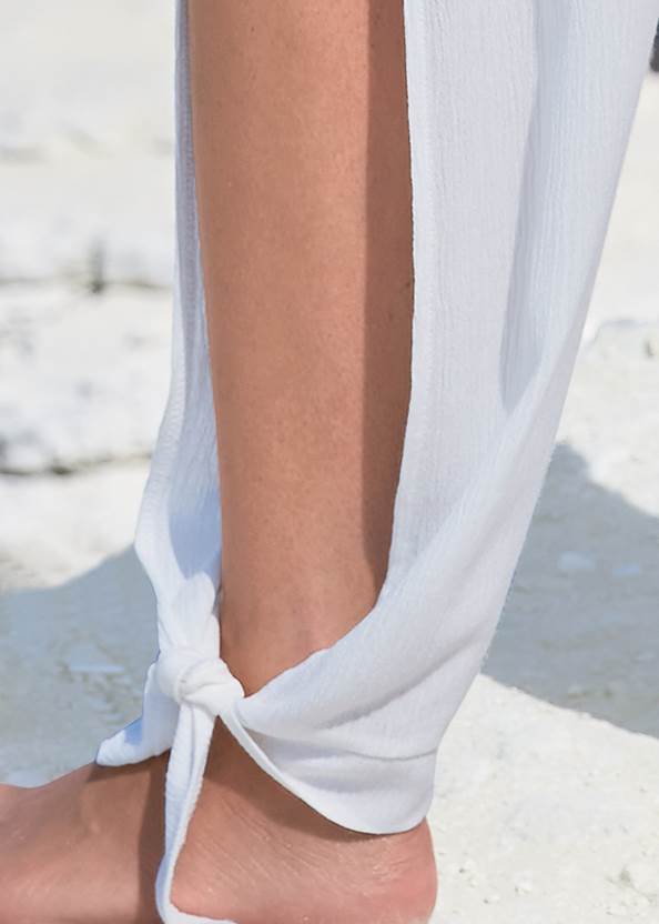 side split beach pants