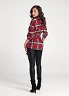 Back View Plaid Knot Tie Top