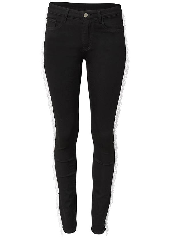 Ghost with background  view Pearl Fringe Skinny Jeans
