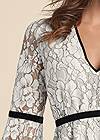 Detail front view Lace Bell Sleeve Top