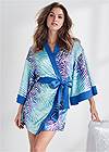 Cropped front view Satin Sleep Robe