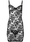 Alternate View Sheer Floral Lace Negligee