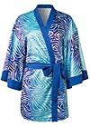Ghost with background  view Satin Sleep Robe