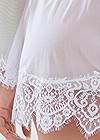 Alternate View Sheer Robe With Lace Trim