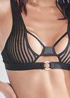 Detail front view Strappy Bra And Panty Set