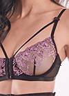Detail front view Embroidered Lingerie Set