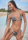 Full front view Sports Illustrated Swim™ Tie Side String Bottom