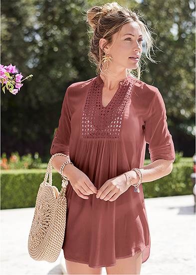 Sheer Tunic Cover-Up