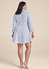 Back View Collared Shirt Dress