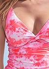 Detail front view Underwire Twist Tankini Top