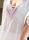 Detail front view Embroidered Tunic Cover-Up