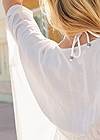 Detail back view Embroidered Tunic Cover-Up