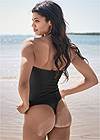 Back View Sports Illustrated Swim™ Sexy Cheeky Grommet One-Piece