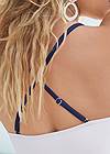 Detail back view Bandeau Rope Trim One-Piece