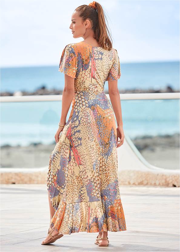 Full  view Abstract Mirage Maxi Dress