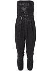 Alternate View Ruched Sequin Jumpsuit