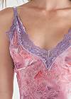 Detail front view Floral And Lace Chemise