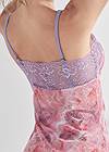 Detail back view Floral And Lace Chemise