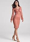 Full front view Sequin Lace Dress
