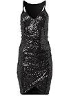 Ghost with background  view Strappy Back Sequin Dress